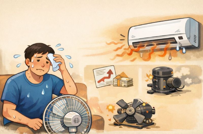 冷氣不冷原因不明？勉強使用恐增加耗電與機件損壞風險